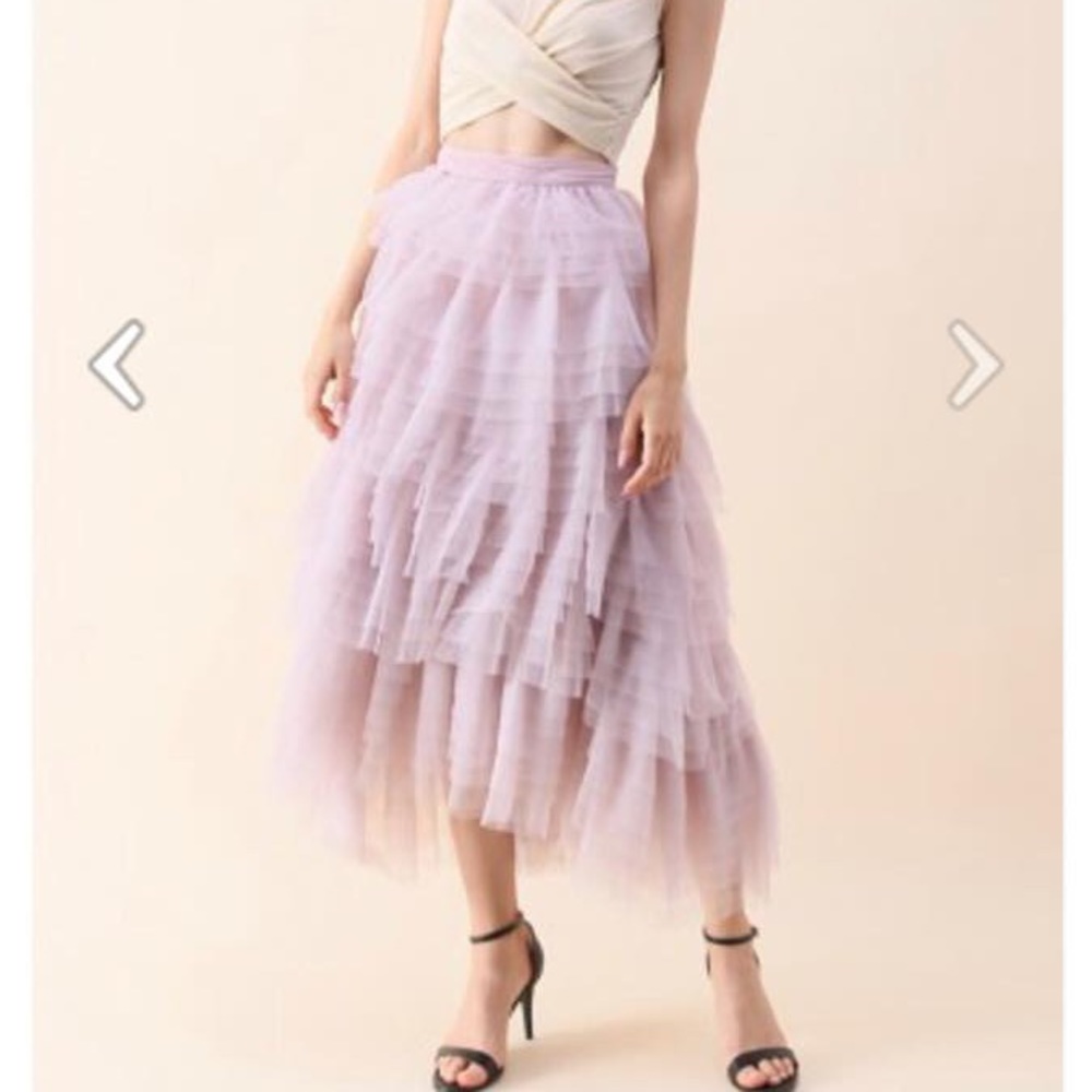 Lavender tulle skirt